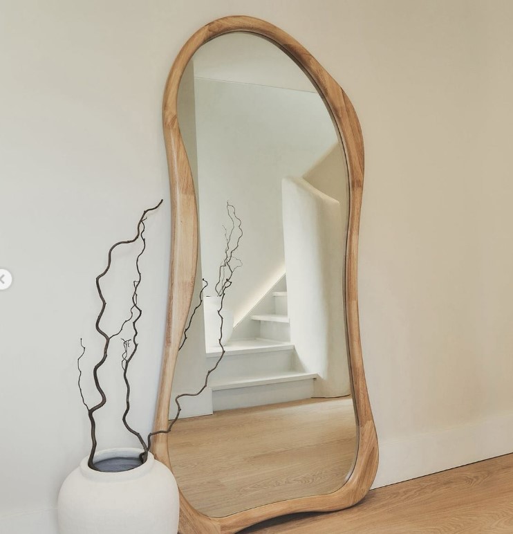 آینه قدی من وتو مدل R107 | قاب چوب روس